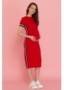 Платье для кормящих мам летнее Pure Ma красное (маковое)