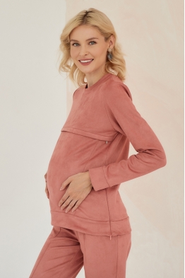 Костюм для беременных и кормящих мам Gentle Ma розовый